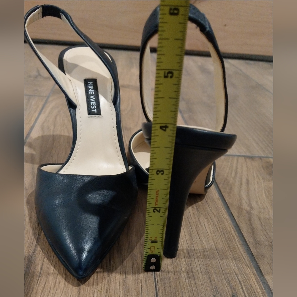 Nine West blue sling back heels 💙 👠 - Picture 5 of 6